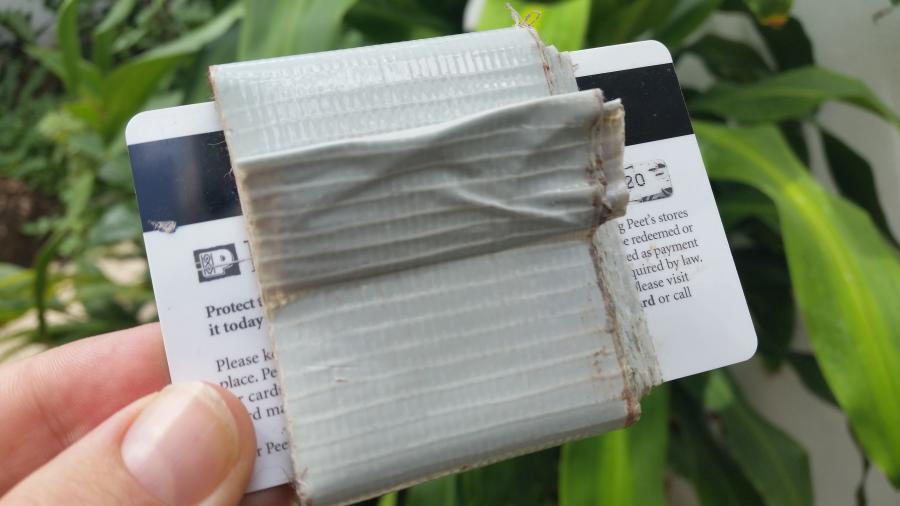 Camping Hack Duct Tape Credit Card